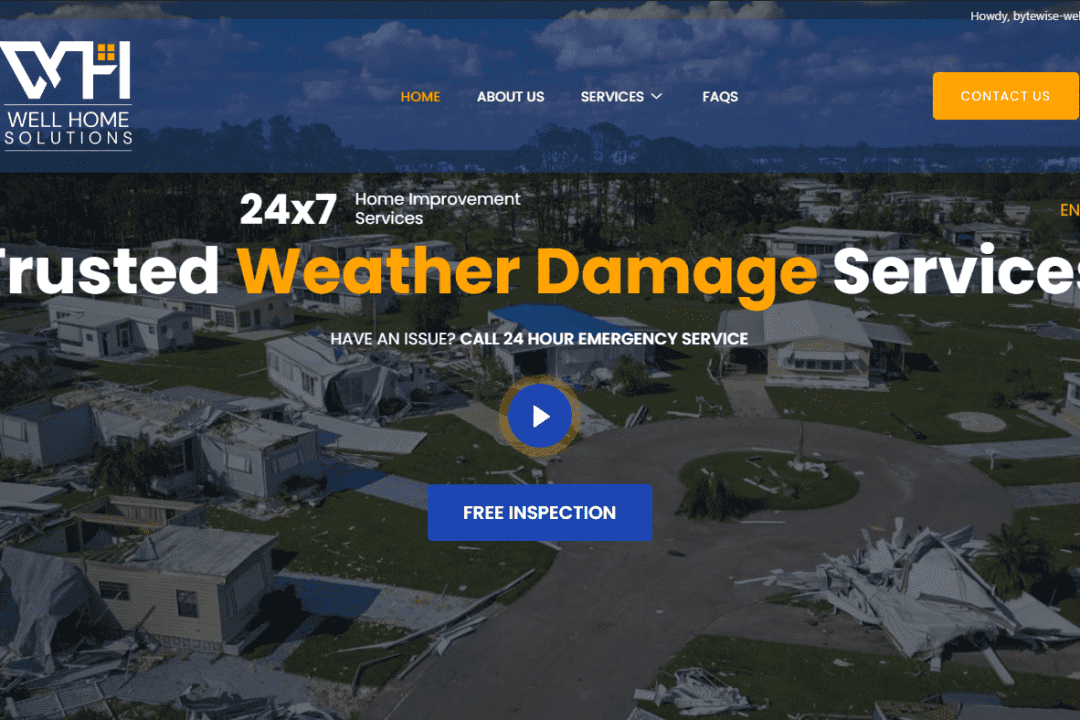 Well Home Solutions Website Screenshot
