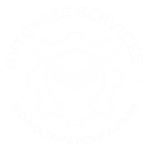 ByteWise Services Logo in White with Transparent Background